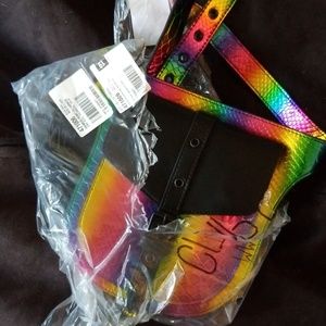 Club exx rainbow snake leg harness bag